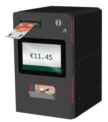 Self Service Payment Kiosk With Bill Acceptor / Coin Validator / Change QR Scanner For Store